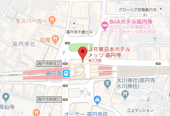 JR高円寺駅ホテルメッツレビュー
